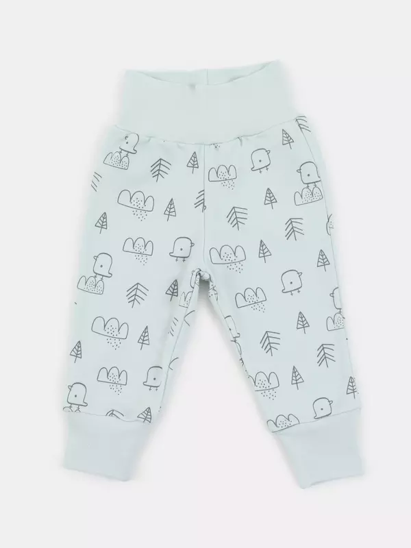 Штанишки Mowbaby Birds (3 шт.) blue арт. 3282